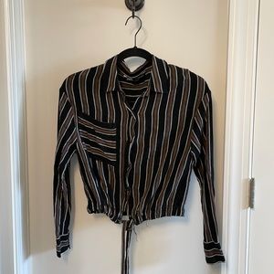 Zara Long Sleeve Button Up Blouse Size XS